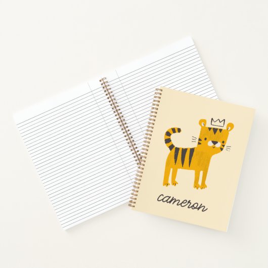 Wild One Tiger Cat Notitieboek (Binnen)