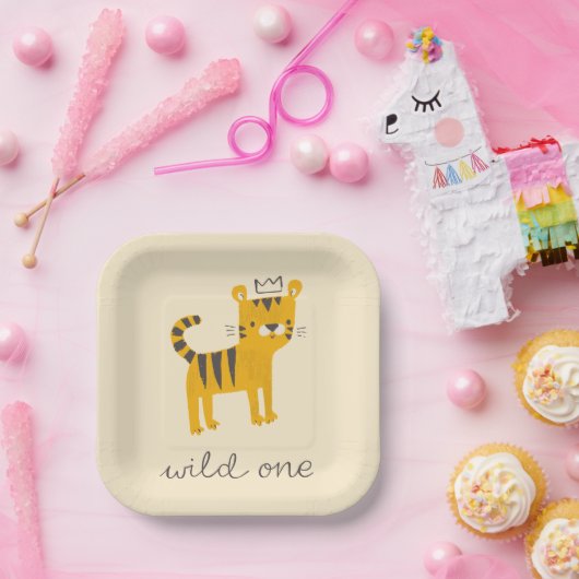 Wild One Tiger Cat Papieren Bordje