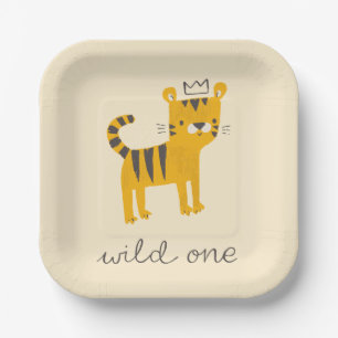 Wild One Tiger Cat Papieren Bordje