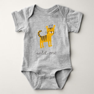 Wild One Tiger Cat Romper