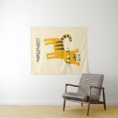 Wild One Tiger Cat Wandkleed (In Situ (horizontaal))