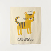 Wild One Tiger Cat Wandkleed (Voorkant)