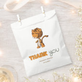 Wild One Tiger Verjaardag Dank u Bedankzakje (Geknipt)