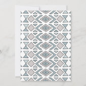 Wild One Tipi Tribal Birthday Kaart (Achterkant)