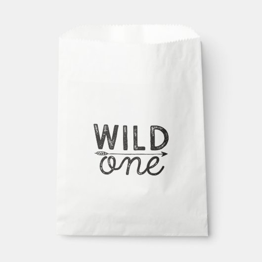 Wild One Treat Favor Bag Bedankzakje (Voorkant)