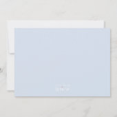 Wild One Tribal First Birthday Blue Foto Kaart (Achterkant)