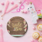 Wild One Tribal Gold Eerste Verjaardag Papier Bord (Feest)
