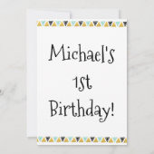 Wild One Tribal Verjaardagsfeest Uitnodiging Jonge (Achterkant)