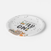 Wild One Tribal Woodland verjaardagspapier Borden Papieren Bordje (Gekanteld)