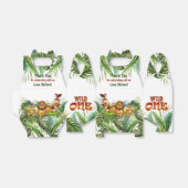 Wild One Tropical First Birthday Party Dank u Bedankdoosjes (Uitgevouwen)