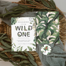 Wild One Tropical Greenery 1st Birthday