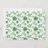 Wild One Tropical Modern 1st Birthday foto Kaart (Achterkant)