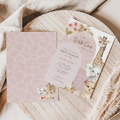 Wild One Tropical Oerwoud Boho Safari Baby shower Kaart