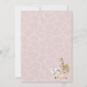 Wild One Tropical Oerwoud Boho Safari Baby shower Kaart (Achterkant)