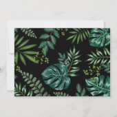 Wild One Tropical Oerwoud Safari 1e verjaardagsfee Kaart (Achterkant)