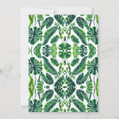 Wild One Tropical Oerwoud Safari Verjaardag Kaart (Achterkant)