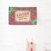 Wild One Tropical Rainforest Birthday Custom Spandoek (Insitu)