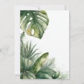 Wild One Tropical Safari Animals 1st Birthday Kaart (Achterkant)