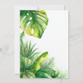 Wild One Tropical Safari Animals 1st Birthday Kaart (Achterkant)