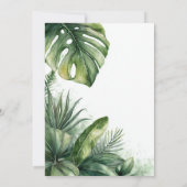 Wild One Tropical Safari Animals 1st Birthday Kaart (Achterkant)