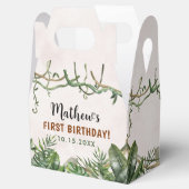 Wild One Tropical Safari Eerste Verjaardag Bedankdoosjes (Geopend)