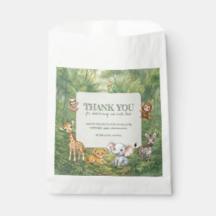 Wild One Tropische Jungle Baby Shower Bedankt Bedankzakje