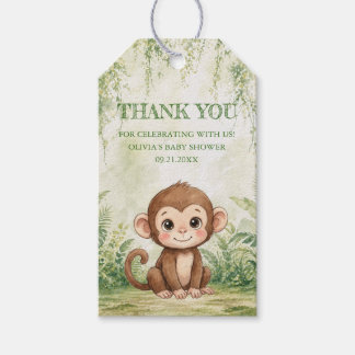 Wild One Tropische Jungle Baby Shower Bedankt Cadeaulabel