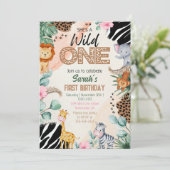 Wild One Uitnodiging (Staand voorkant)