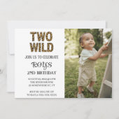 WILD ONE-UITNODIGING KAART (Voorkant)