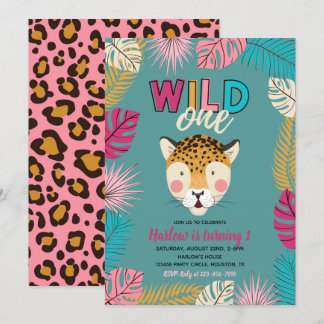 Wild ONE Uitnodiging | Uitnodigingen van luipaard