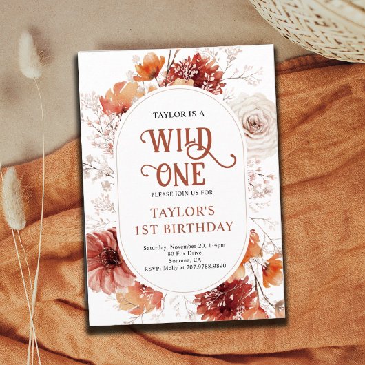 Wild One Verjaardag | 1e verjaardag Kaart