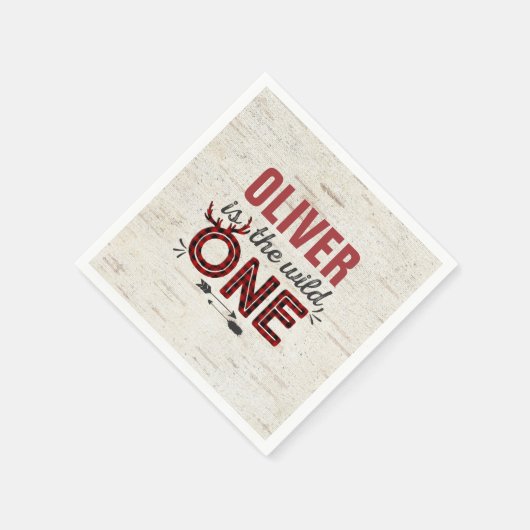 Wild One Verjaardag Party Napkin Lumberjack Wild O Servetten (Hoek)