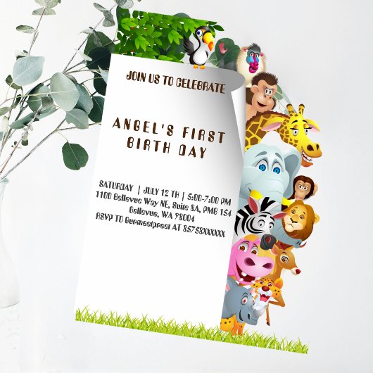 WILD ONE VERJAARDAG UITNODIGING