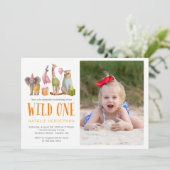 Wild One verjaardagsfeestje Kaart (Staand voorkant)