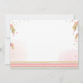 Wild One-verjaardagsuitnodiging Eerste verjaardag  Kaart (Achterkant)