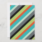 Wild One verjaardagsuitnodiging - Tribal Animals Kaart (Achterkant)