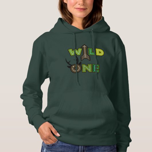 Wild One Vrouwen Hoodie Design (Voorkant)