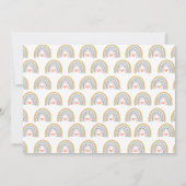 Wild One Waterverf Rainbow Girl's eerste verjaarda Kaart (Achterkant)