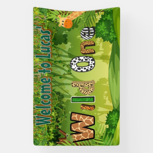 Wild One Welcome Banner (Verticaal)