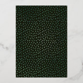 Wild One Whimsical Oerwoud Safari Camping Birthday Folie Uitnodiging (Achterkant)