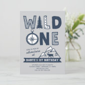 Wild One Wilderness Uitnodiging Verjaardag (Staand voorkant)
