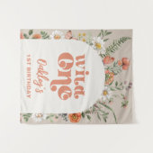 Wild One Wildflower Achtergrond Wandkleed (Voorkant (horizontaal))