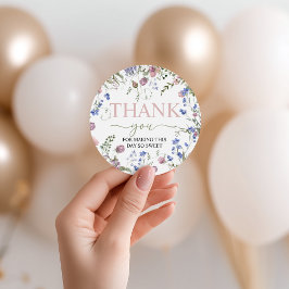 Wild One Wildflower Birthday Favor Tags Bedankjes Labels