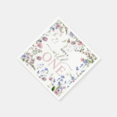 Wild One Wildflower Birthday Napkins Servet (Hoek)