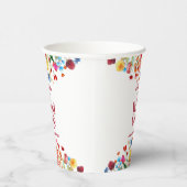 Wild One Wildflower Eerste 1e Verjaardagsfeest Papieren Bekers (Rechts)