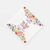 Wild One Wildflower Eerste 1e Verjaardagsfeest Servet (Hoek)