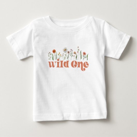 Wild One Wildflower peuter T-shirt (Voorkant)