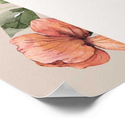 Wild One Wildflower Welkom Poster (Hoek)