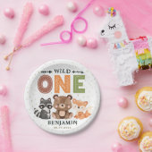 Wild One Woodland 1st Birthday Paper Bord (Feest)