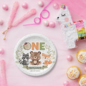 Wild One Woodland 1st Birthday Paper Bord (Feest)